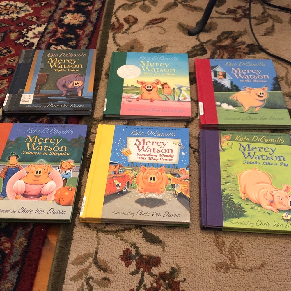 Kate DiCamillo Mercy Watson Picture Book Set - Colorful Covers (6 Books)